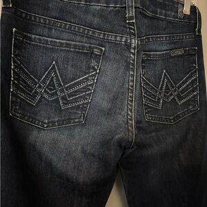7 For All Mankind Dark Indigo Flare Jeans